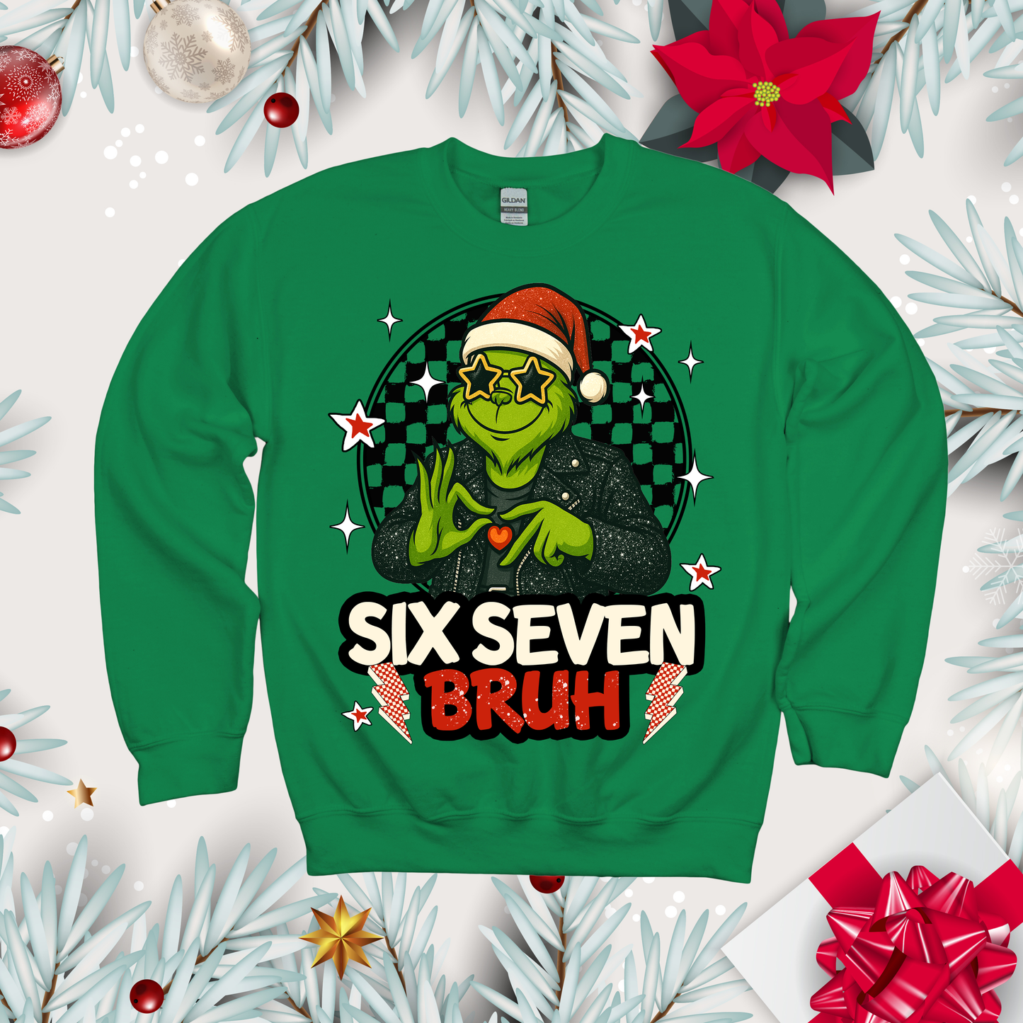 Six Seven Bruh Christmas Shirt