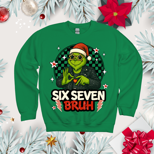 Six Seven Bruh Christmas Shirt