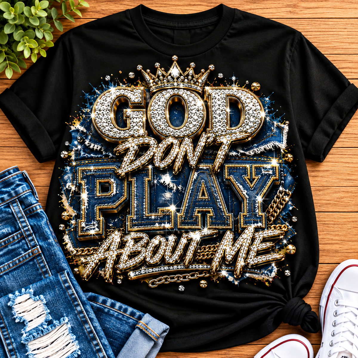 God Don’t Play About Me T Shirt | Christian Graphic Tee