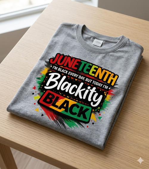 Juneteenth Blackity Black T-Shirt | Celebrate Black Freedom