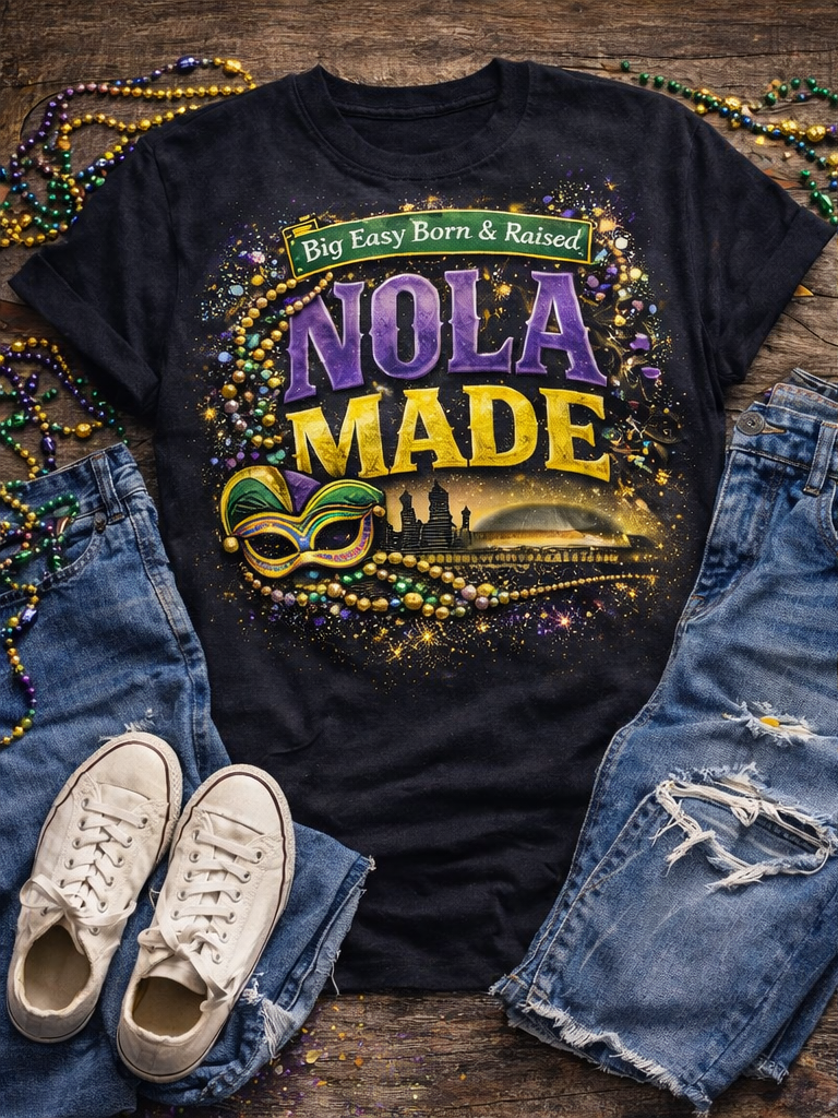 NOLA Made Mardi Gras Shirt