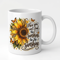 Be the Sunshine Sunflower Coffee Mug | Inspirational Gift